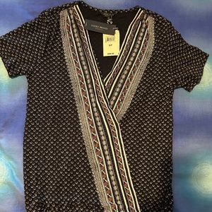 LUCKY BRAND feminine/romantic V-Neck Blouse -New w/ Tags! SP